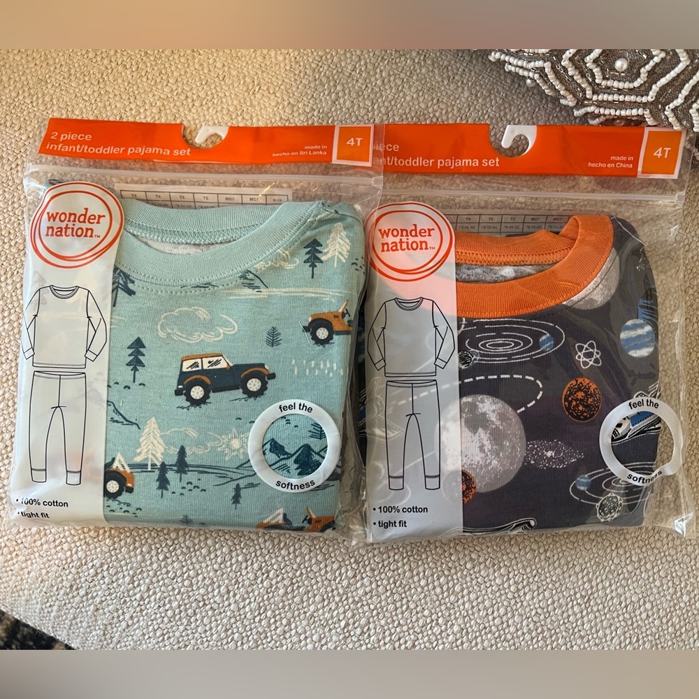 New 4T Toddler Boy Pajamas